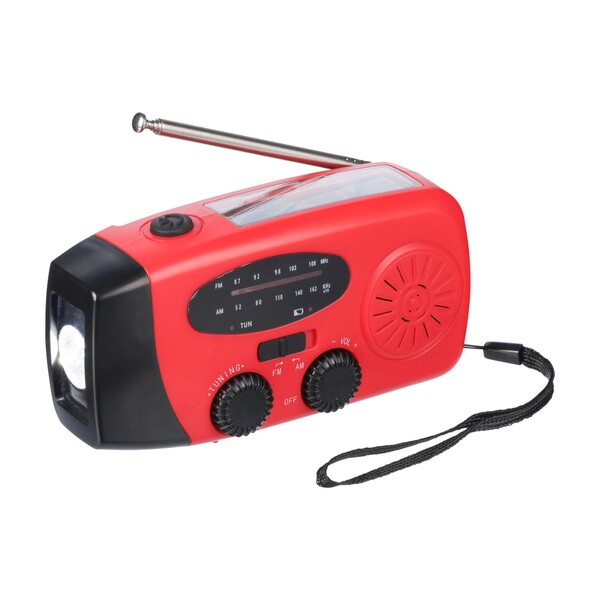 Emergency radio Solan - red