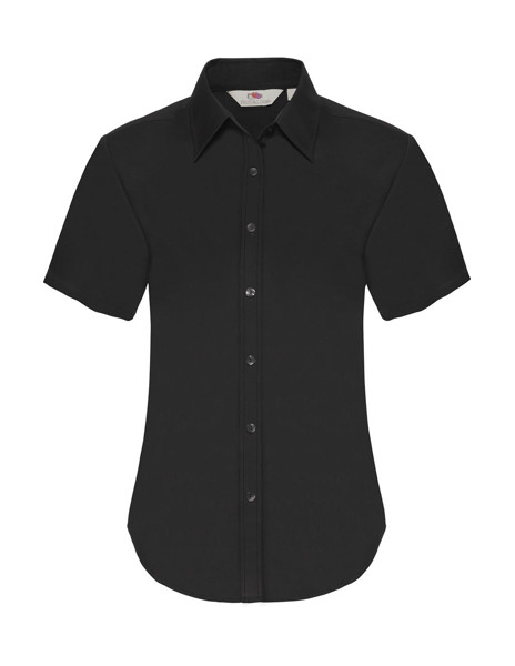 Ladies Oxford Shirt - Black / M