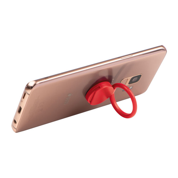 Mobile Phone Holder Red Rose - Red