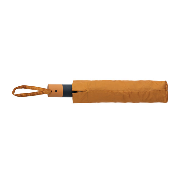 21" Impact AWARE™ 190T mini auto open umbrella - Sundial Orange
