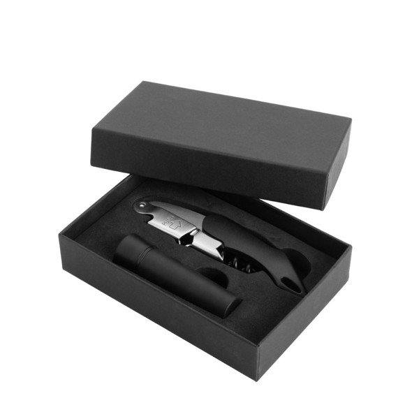 MINNIPA Weinset aus Korkenzieher und Vakuumverschluss