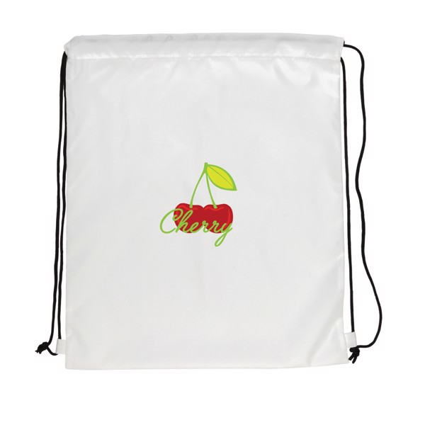 Sac cordelettes en rPET 190T Impact AWARE™ - Blanc