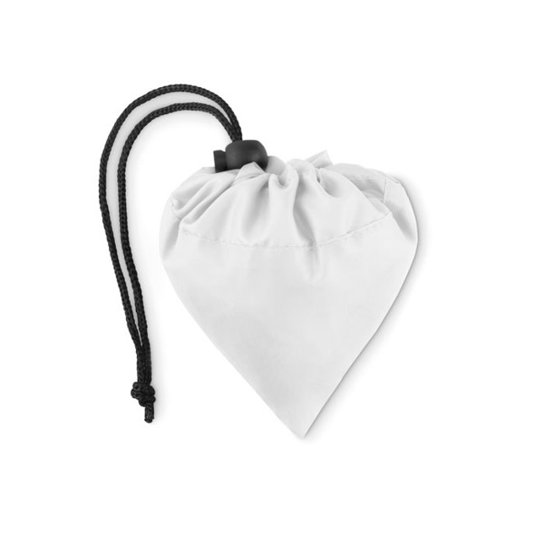 Saco de compras dobrável RPET Foldpet - Branco
