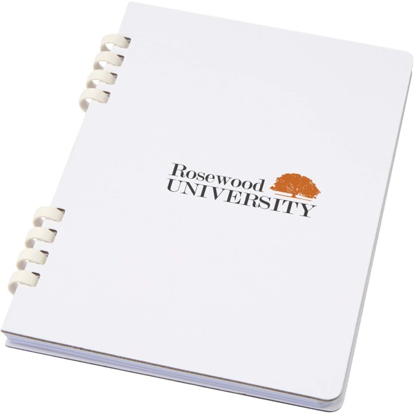 Fil A5 hardcover RCS gerecycleerd spiraalnotitieboek - Wit