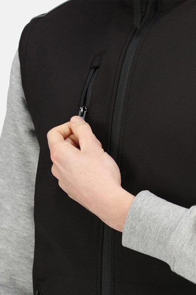 Sandstorm - Softshell Ripstop Bodywarmer - Black / Black / S