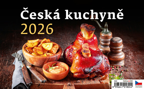 Stolní kalendář Česká kuchyně 2026