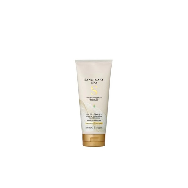 SPA002461  Sanctuary Spa Telové mlieko na vlhkú pokožku GOLDEN SANDALWOOD, 200ml