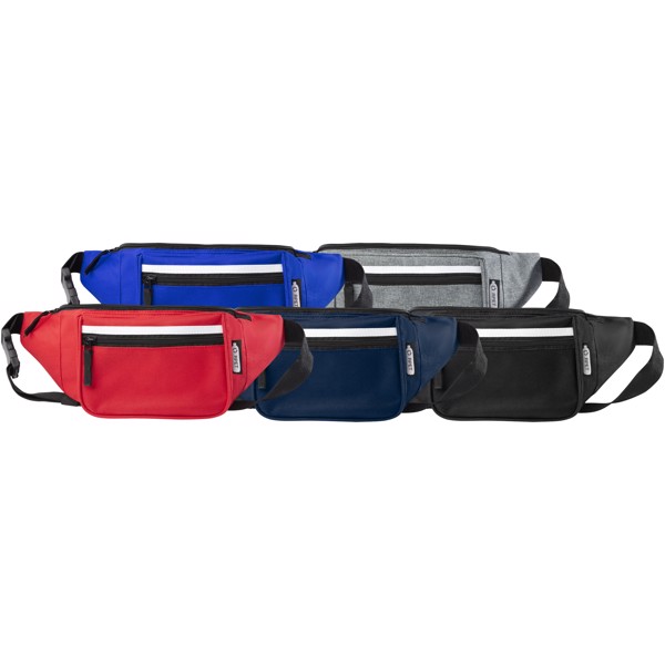 Journey GRS RPET waist bag - Solid Black