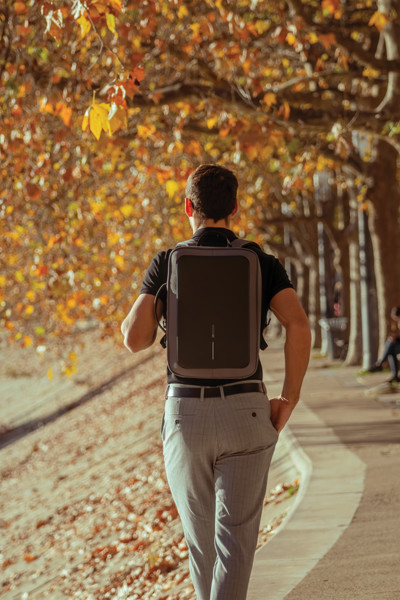 Bobby Bizz 2.0 anti-theft backpack & briefcase - Grey / Black