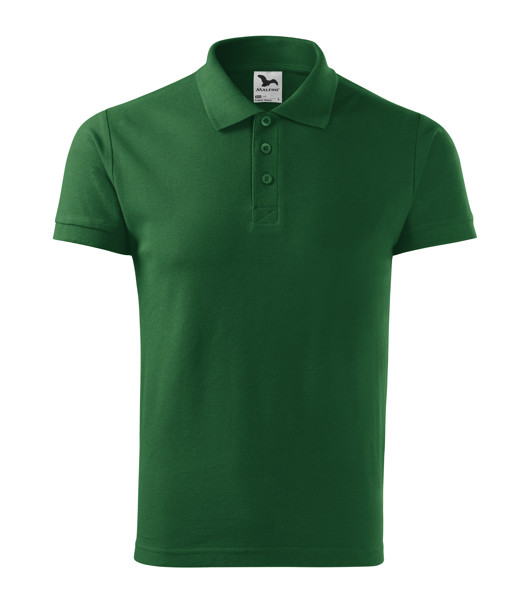 Polokošeľa Pánska Malfini® Cotton Heavy - Fľaškovozelená / S