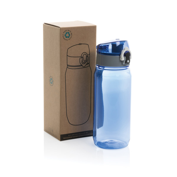 Bouteille d'eau 600ml étanche en rPET RCS Yide - Bleu