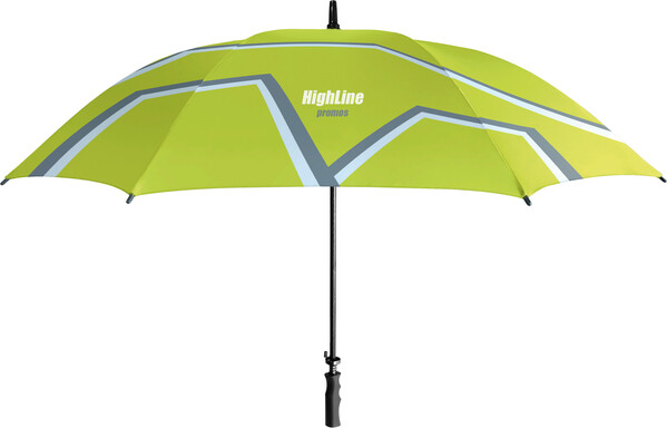 All-over printed ⌀122cm/27″ auto open, lightweight storm umbrella - Full colour