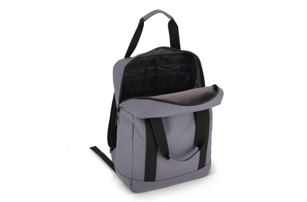 Sac à dos en R-PET 600D enduit PU 27,5 x 12 x 37,5 cm 12 L - Gris