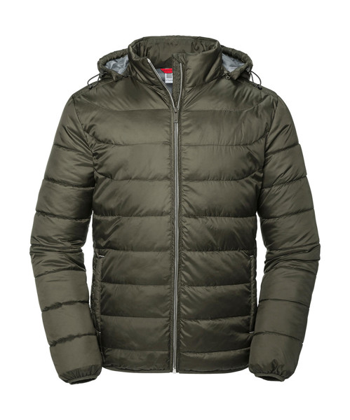 Men's Hooded Nano Jacket - Black / 4XL