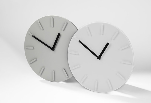 Wall clock LUCIA - white