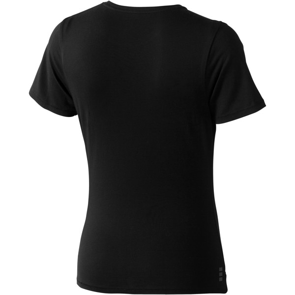 T-shirt de manga curta Nanaimo de mulher - Preto liso / M