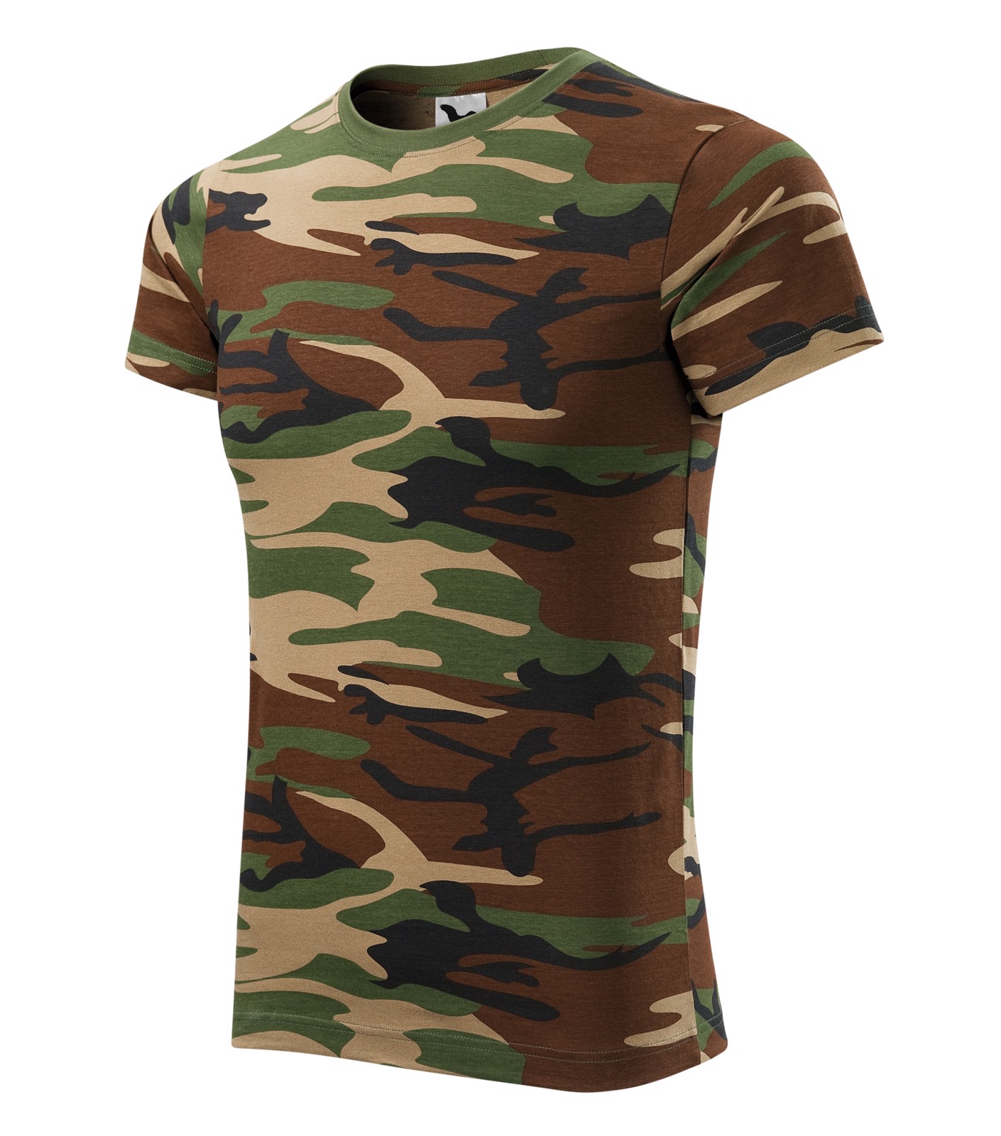 Tričko unisex Malfini Camouflage - Camouflage Brown / S