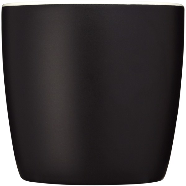 Tazza in ceramica Riviera da 340 ml - Nero / Bianco
