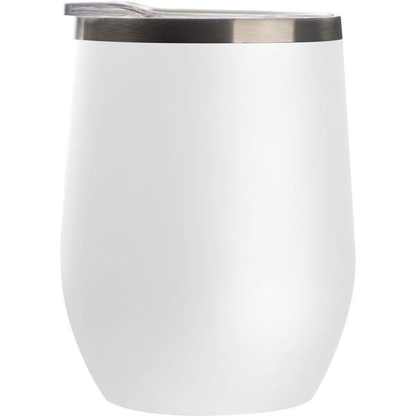 Double walled vacuum mug MATTHEW - White