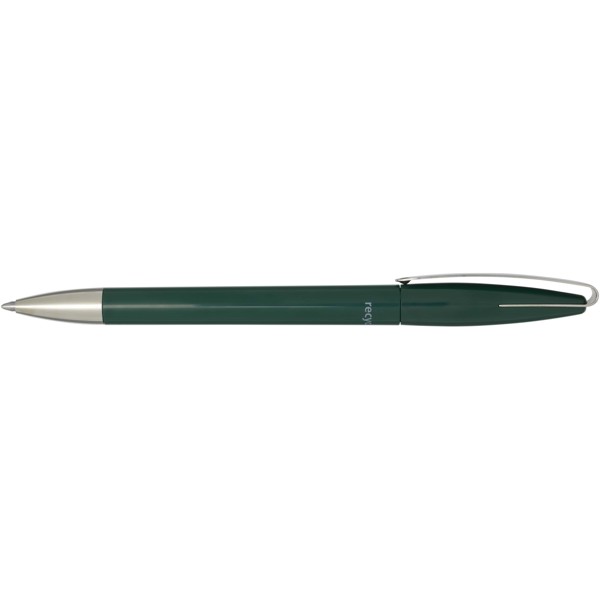 Penna a sfera in plastica riciclata Ana (inchiostro blu) - Verde foresta