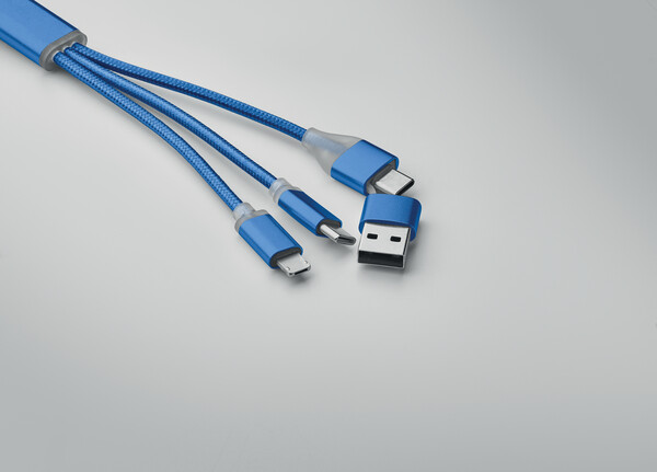 Cavo di ricarica 4 in 1 di tipo Blue - Blu Royal