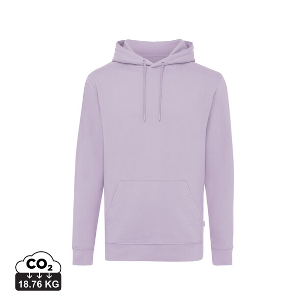 Mikina s kapucí Iqoniq Jasper z recykl. bavlny - Lavender / M