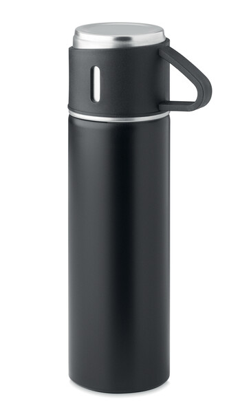 Dvojstenná fľaša 420 ml Tonia - Čierna