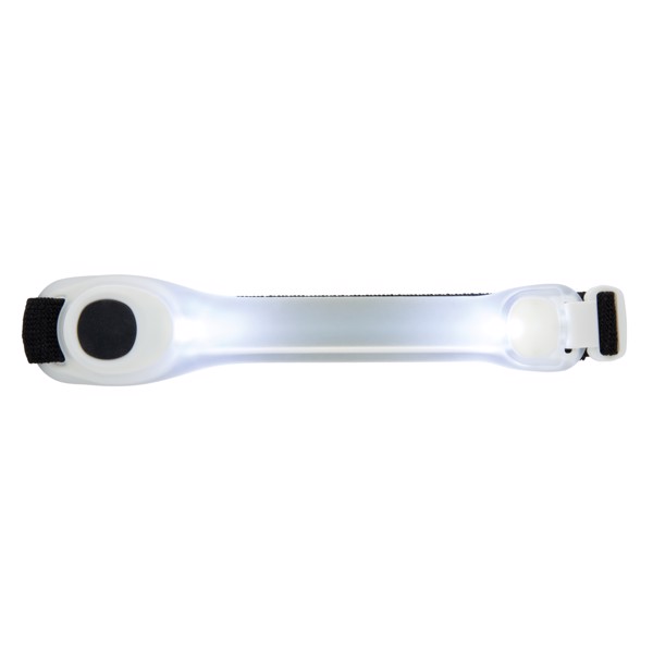 Safety led strap - White / Black