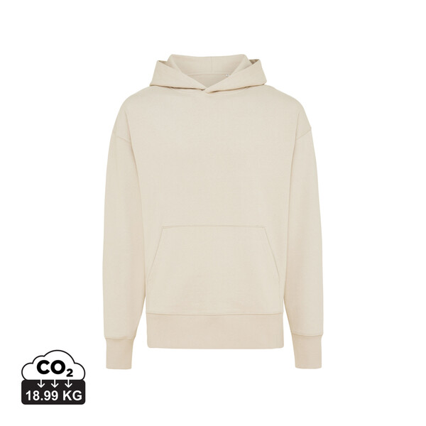 Mikina s kapucí Iqoniq Yoho relaxed fit z recykl. bavlny - Natural Raw / XXS
