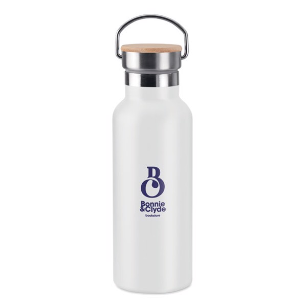 Double wall flask 500 ml Helsinki - White