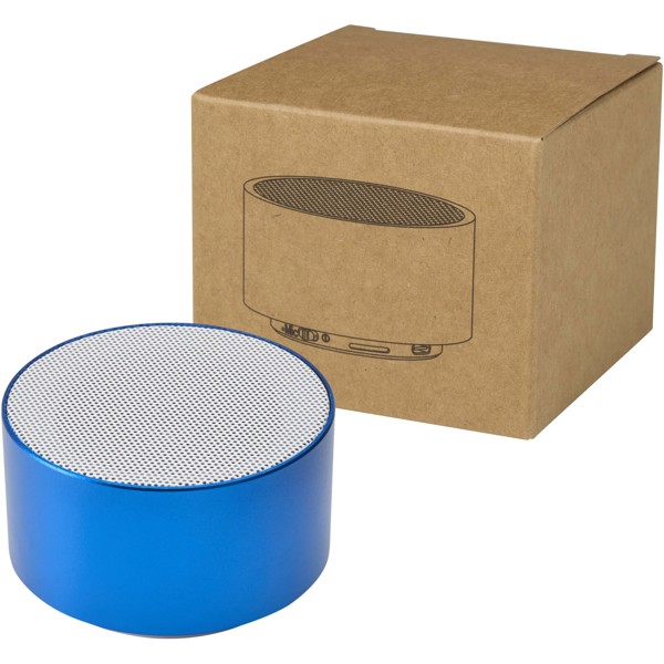 Enceinte sans fil Bluetooth® Ankaa de 3 W en aluminium recyclé - Bleu royal