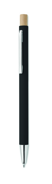 Recycled aluminium ball pen Bergamo - Black