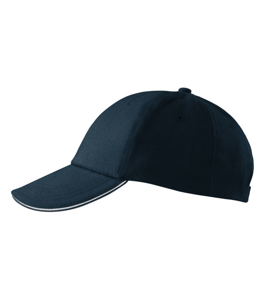 Čepice Unisex Malfini® Sandwich 6P - Námořní Modrá / nastavitelná