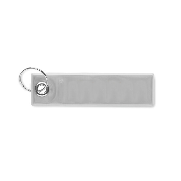 Reflective safety key tag (CE EN17353) - Silver (EN17353)