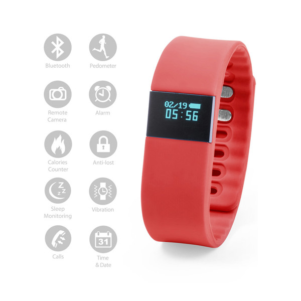 Brazalete Inteligente Wesly - Rojo