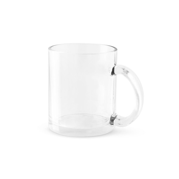 CARMO. Caneca de vidro para sublimação 350 mL