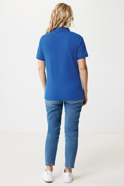 Polo en coton piqué et recyclé IQONIQ Yosemite - Bleu Royal / XXXL
