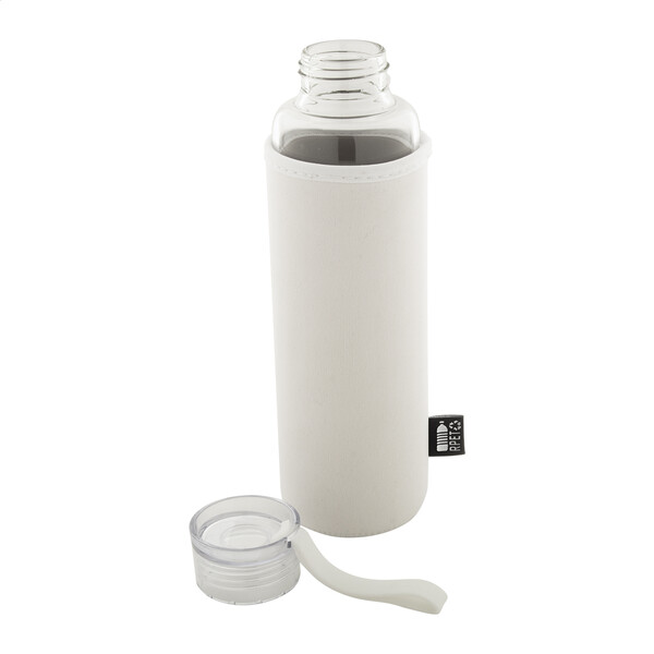Recycled Glass Bottle Vitrem - White