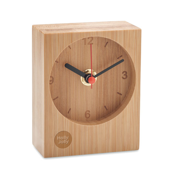 Bamboo table clock Clambu