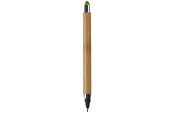 Stylo-stylet New York en bambou - Vert