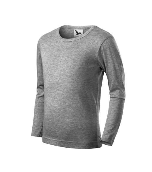 Triko Dětské Malfini® Fit-T Ls - Tmavě Šedý Melír / 122 cm/6 let