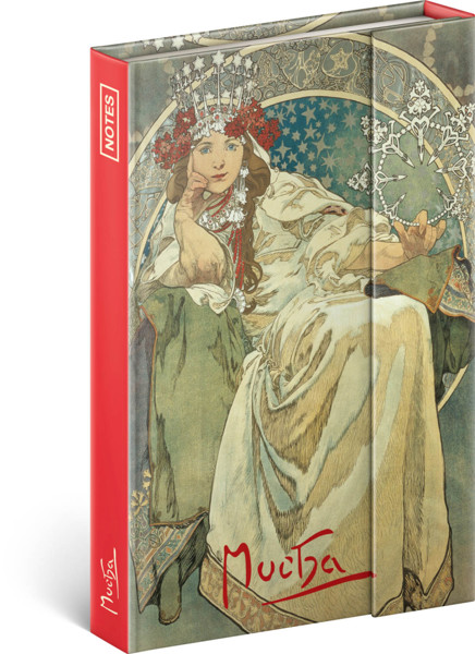 Notique Notes Alfons Mucha – Princezna, Linkovaný, 11 x 16 cm
