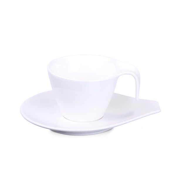 Porcelanasta skodelica, krožnik, premer 90 mm