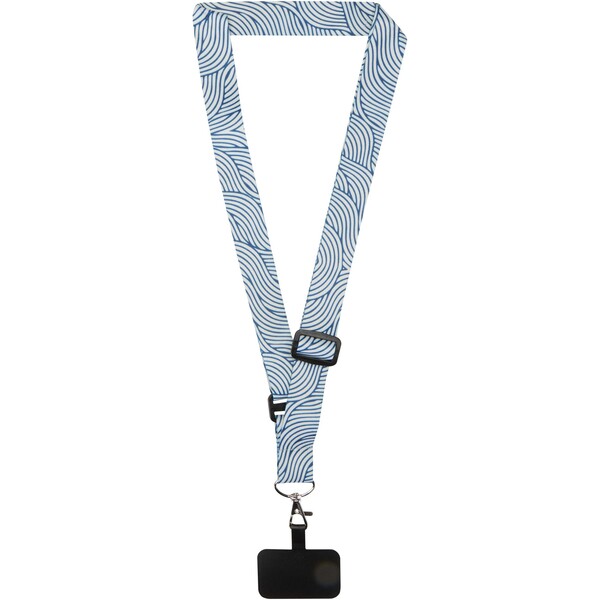 Lyra sublimation adjustable lanyard with phone holder