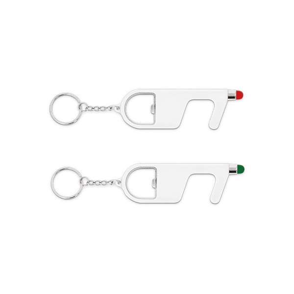3 IN 1 KEYRING WITHOUT CONTACT AND ANTIBACTERIAL