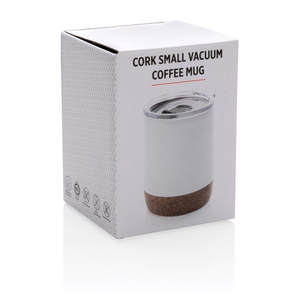 RCS Re-steel cork small vacuum coffee mug - White