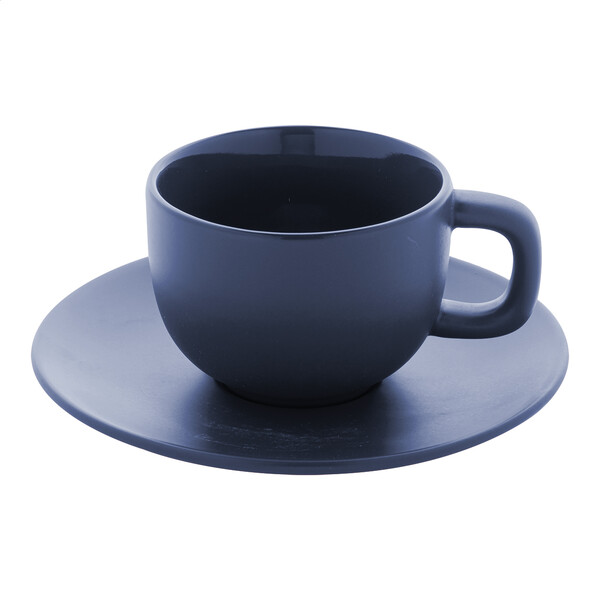 Zestaw filiżanek do cappuccino Caturra Plus - Ciemnoniebieski