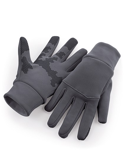 Softshell Sports Tech Gloves - Graphite Grey / L/XL