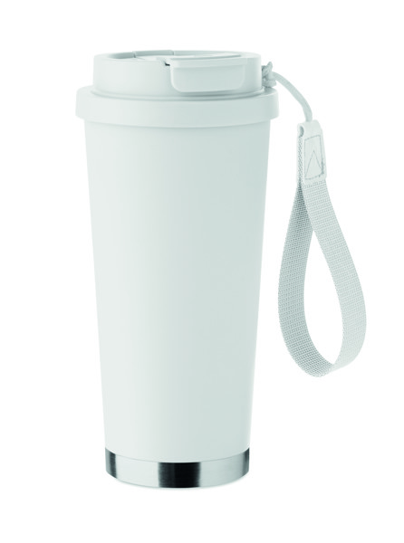 Double wall tumbler 500ml Topaz Large - White