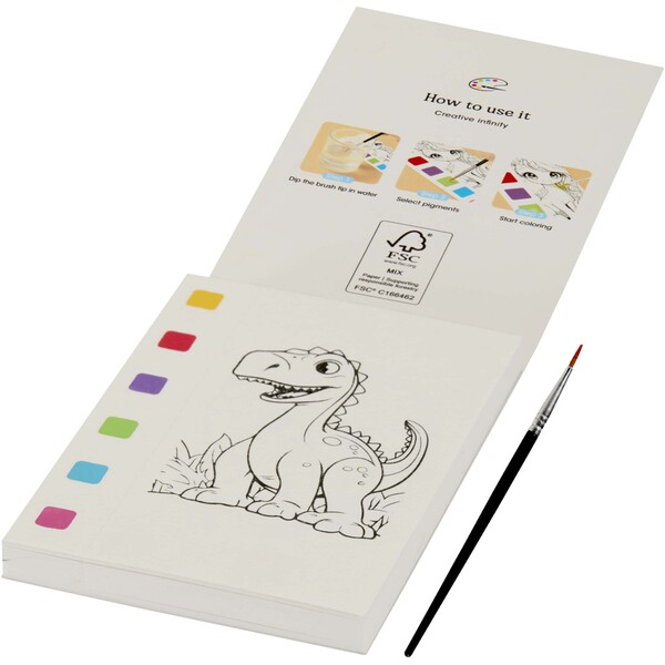 Quell colouring book and water brush pen set